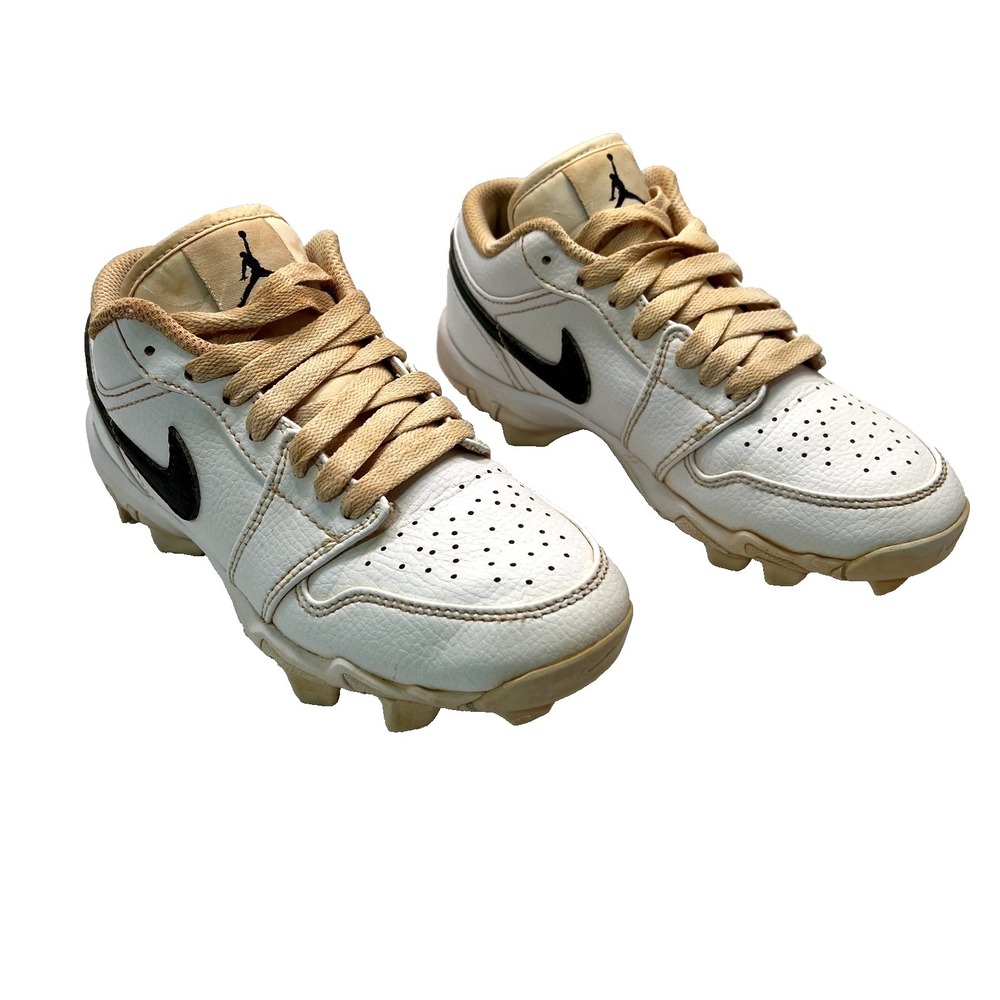NIKE Air Jordon Girls Pink White Cleats 2 YR Youth Laceup Support HF6885100